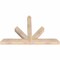 Ekena Millwork Saratoga Smooth Timber Gable Bracket, Douglas Fir, 48"W x 32"H x 3 1/2"D x 3 1/2"F, 16/12 Pitch GBW048X32X0404SAR00SDF - alternate 2